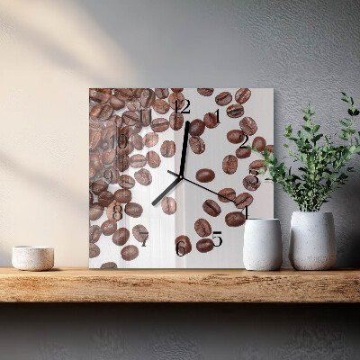 Reloj de vidrio Granos de café