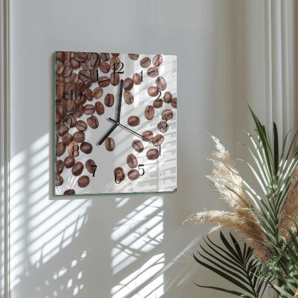 Reloj de vidrio Granos de café