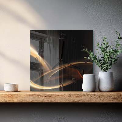 Reloj de vidrio Líneas abstractas