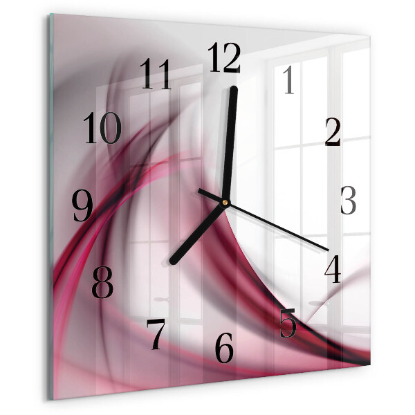 Reloj de vidrio Líneas abstractas