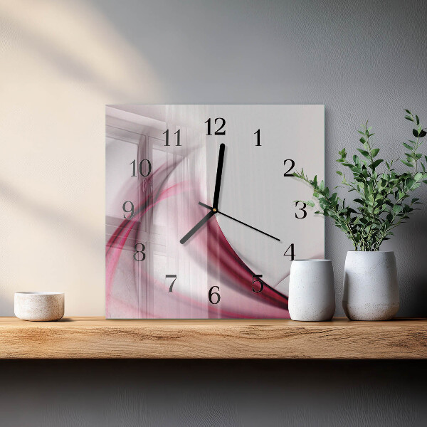 Reloj de vidrio Líneas abstractas
