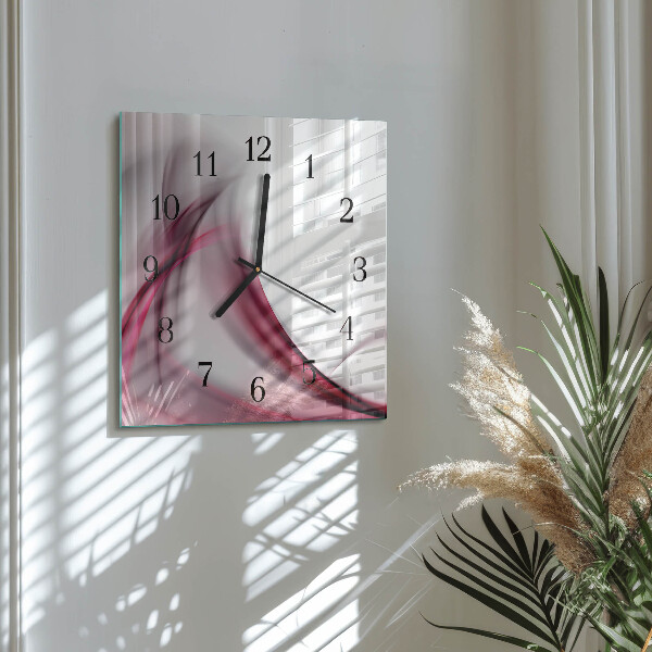 Reloj de vidrio Líneas abstractas
