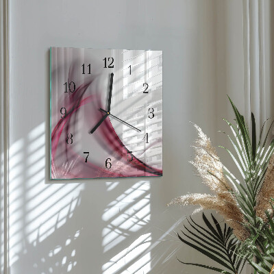 Reloj de vidrio Líneas abstractas