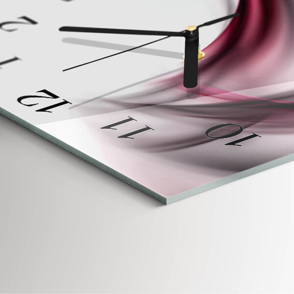 Reloj de vidrio Líneas abstractas