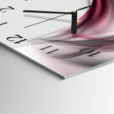 Reloj de vidrio Líneas abstractas