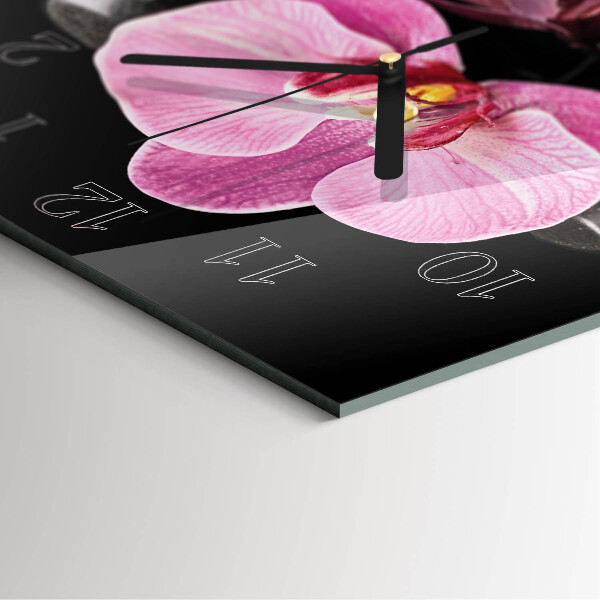 Reloj de vidrio Orquídea