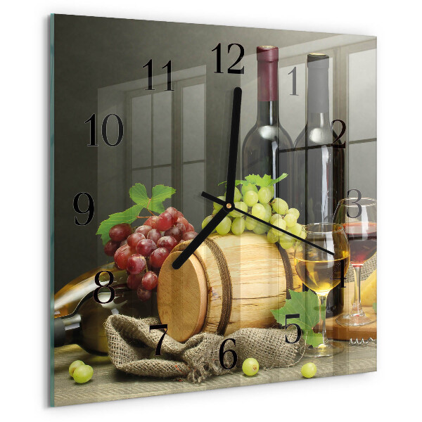 Reloj de vidrio Uvas para vino