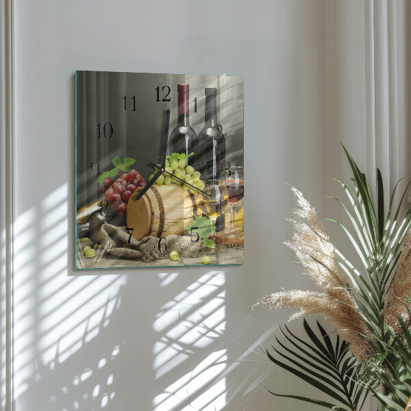 Reloj de vidrio Uvas para vino