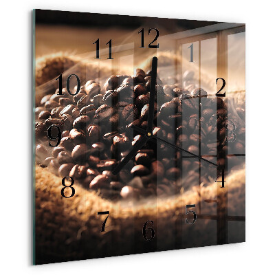 Reloj de vidrio Granos de café