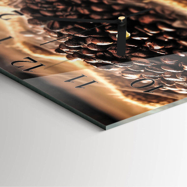 Reloj de vidrio Granos de café