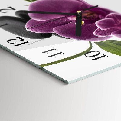 Reloj de vidrio Orquídea