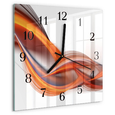 Reloj de vidrio Humo abstracto
