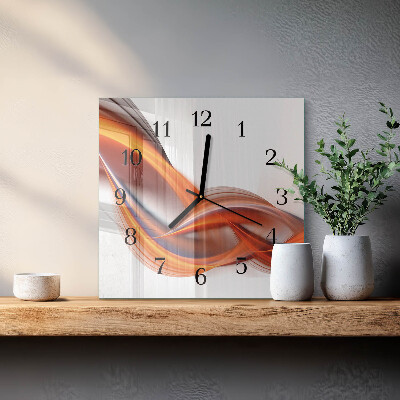 Reloj de vidrio Humo abstracto
