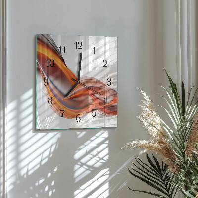 Reloj de vidrio Humo abstracto