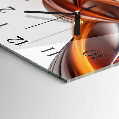 Reloj de vidrio Humo abstracto