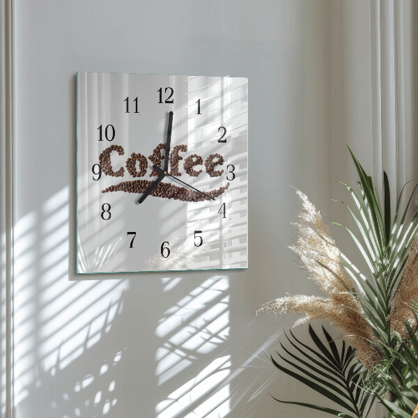 Reloj de vidrio Café 