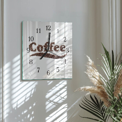 Reloj de vidrio Café 