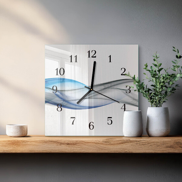 Reloj de vidrio Humo abstracto