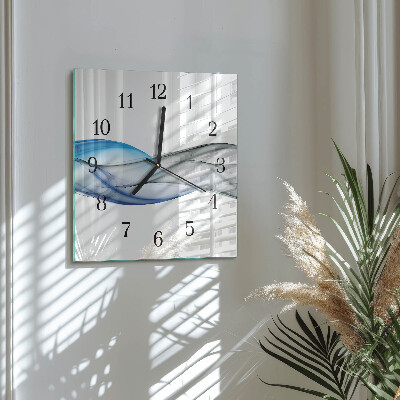 Reloj de vidrio Humo abstracto