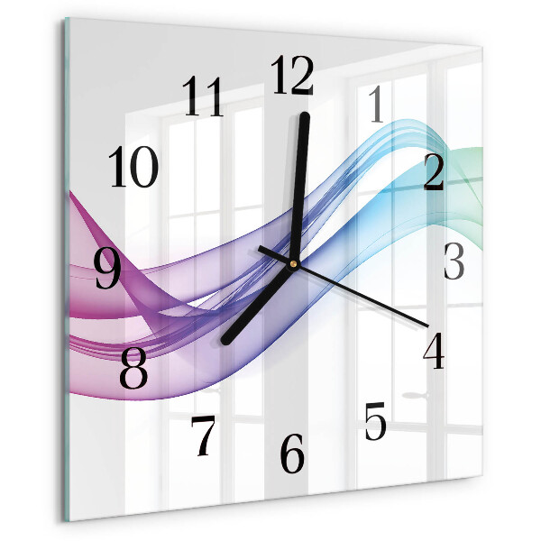 Reloj de vidrio Líneas abstractas