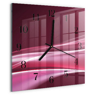 Reloj de vidrio Líneas abstractas