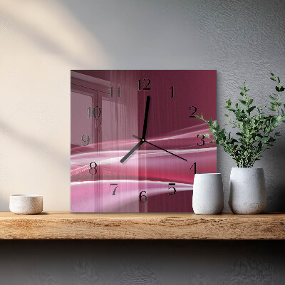 Reloj de vidrio Líneas abstractas