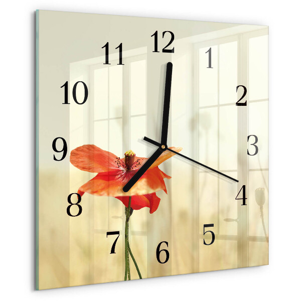 Reloj de vidrio Amapola
