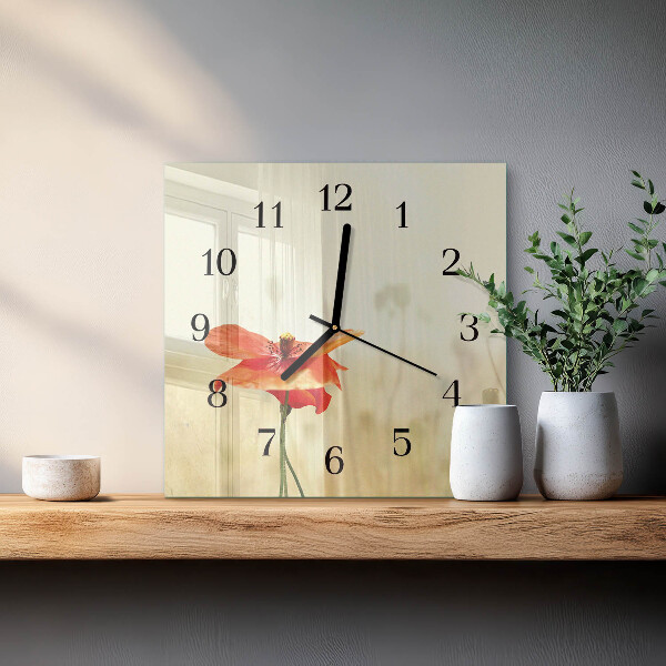 Reloj de vidrio Amapola
