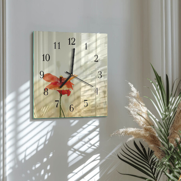 Reloj de vidrio Amapola