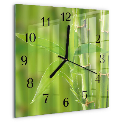 Reloj de vidrio Planta de bambú