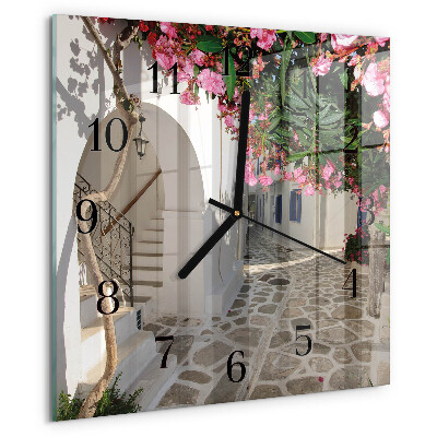 Reloj de vidrio Callejón de las Flores