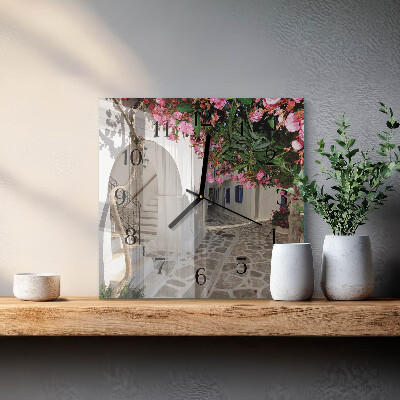 Reloj de vidrio Callejón de las Flores