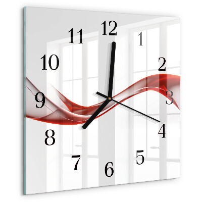 Reloj de vidrio Líneas abstractas