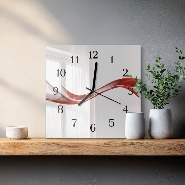Reloj de vidrio Líneas abstractas