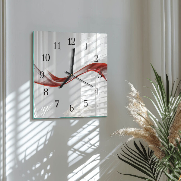Reloj de vidrio Líneas abstractas