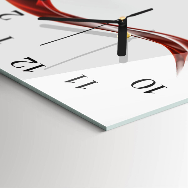 Reloj de vidrio Líneas abstractas