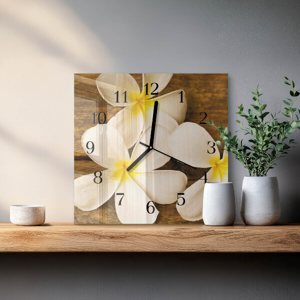 Reloj de vidrio Flores