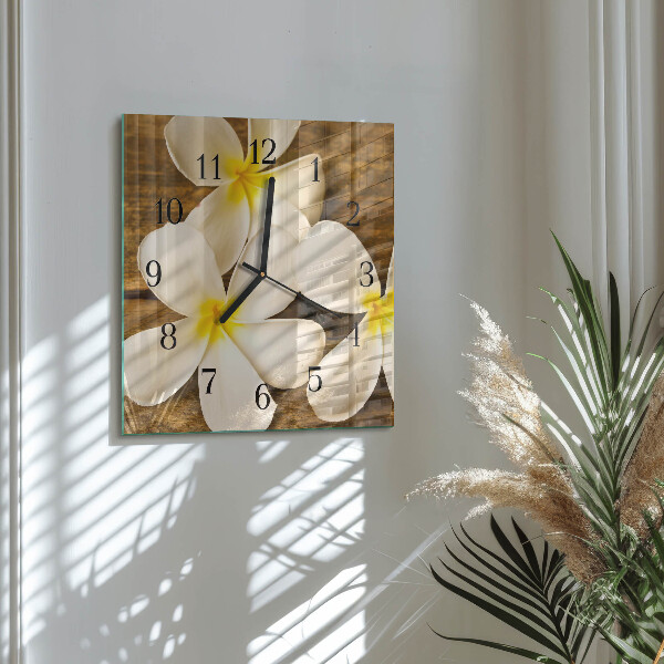 Reloj de vidrio Flores
