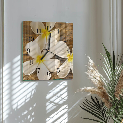 Reloj de vidrio Flores
