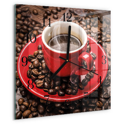 Reloj de vidrio Taza de café