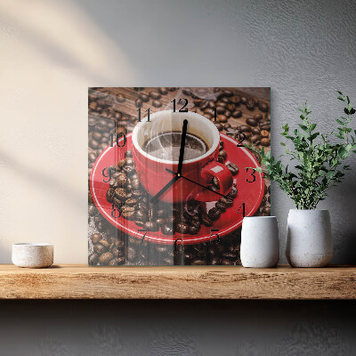 Reloj de vidrio Taza de café