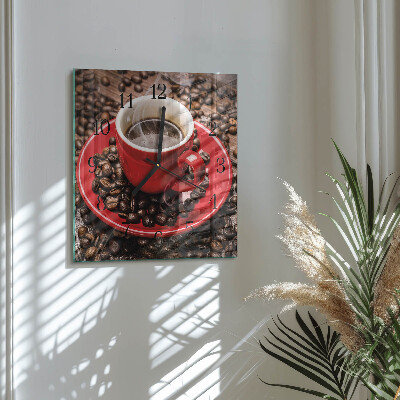 Reloj de vidrio Taza de café
