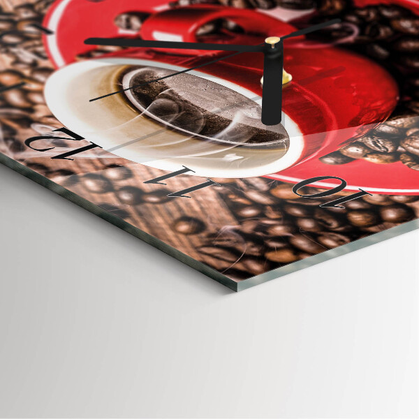 Reloj de vidrio Taza de café