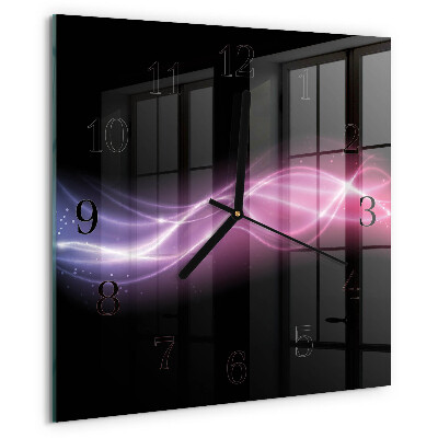 Reloj de vidrio Líneas abstractas