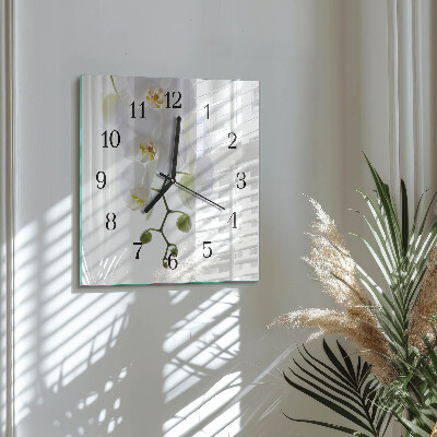 Reloj de vidrio Orquídea