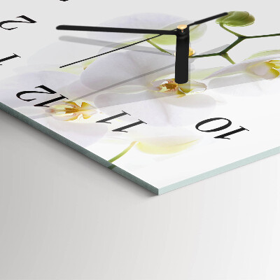 Reloj de vidrio Orquídea