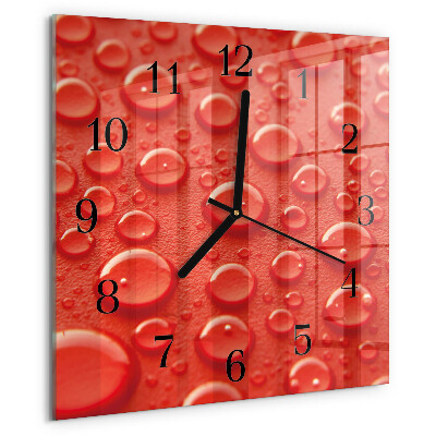 Reloj de vidrio Gotas de agua