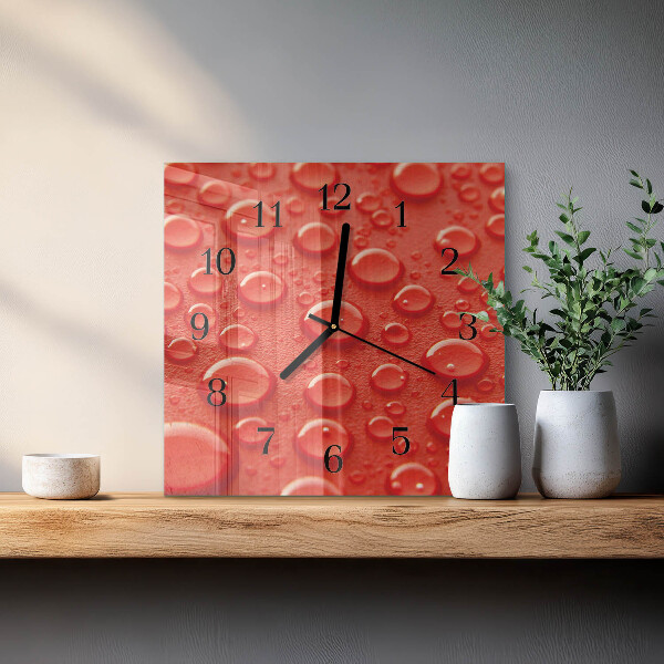 Reloj de vidrio Gotas de agua