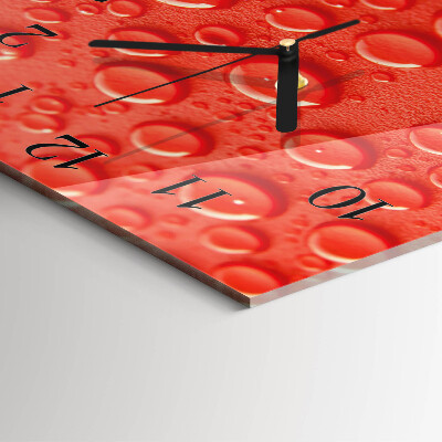Reloj de vidrio Gotas de agua