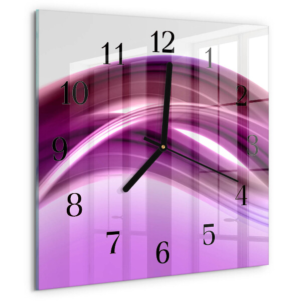 Reloj de vidrio Líneas abstractas